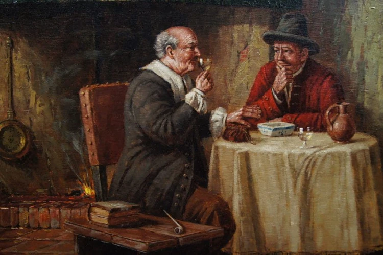 Heinz Werner van der Porten - Męski dyskurs przy stole