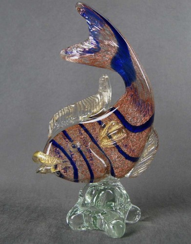 Duża figurka ryby Murano artystyczne szkło