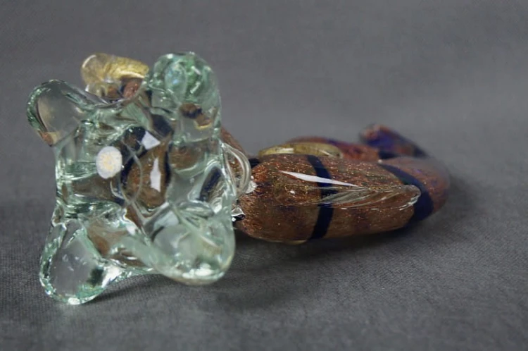 Duża figurka ryby Murano artystyczne szkło