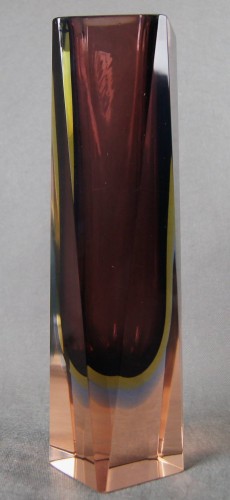 Murano G.Campanella Sommerso Imponujący wazon Unikat