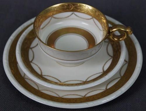 Śniadaniówka pałacowe cudo porcelana Volkstedt