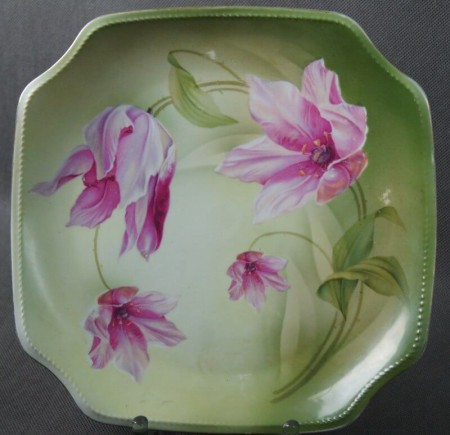 Tułowice secesyjna duża patera porcelana Tillowitz 2