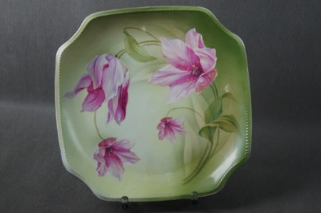 Tułowice secesyjna duża patera porcelana Tillowitz 2