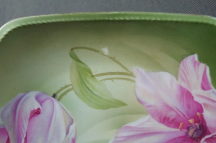 Tułowice secesyjna duża patera porcelana Tillowitz 2
