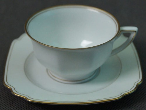 Tiefenfurt filiżanka ze spodkiem motyw rocznicowy 1880 - 1930