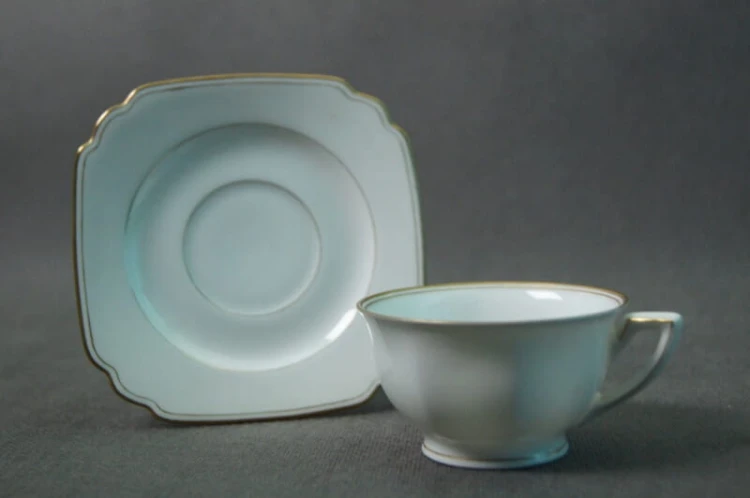 Tiefenfurt filiżanka ze spodkiem motyw rocznicowy 1880 - 1930