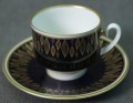 Kobalt złoto filiżanka do espresso porcelana Weimar