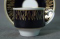 Kobalt złoto filiżanka do espresso porcelana Weimar