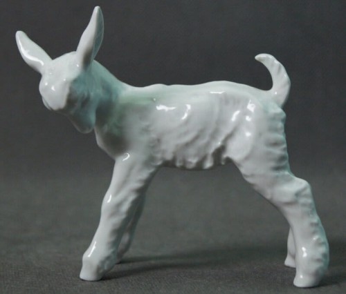 Mała koza Schaubach Kunst figurka porcelana