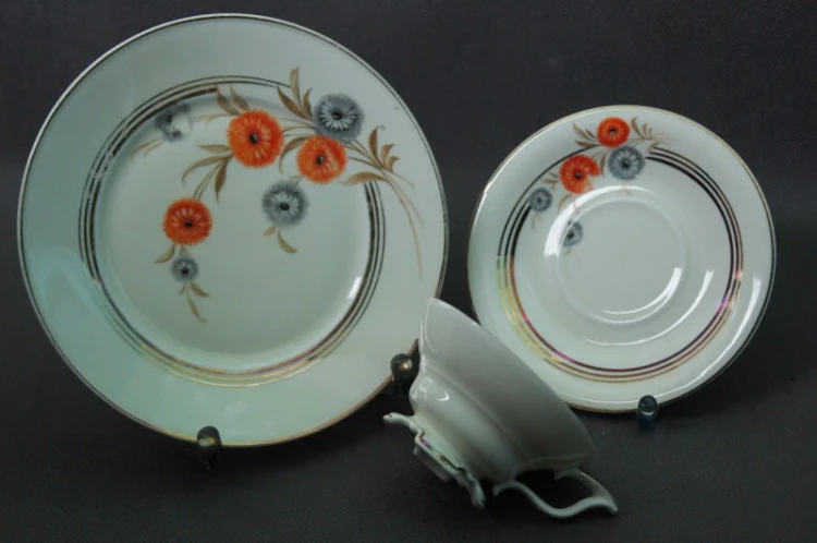 Tiefenfurt Tuppack porcelanowy zestaw śniadaniowy