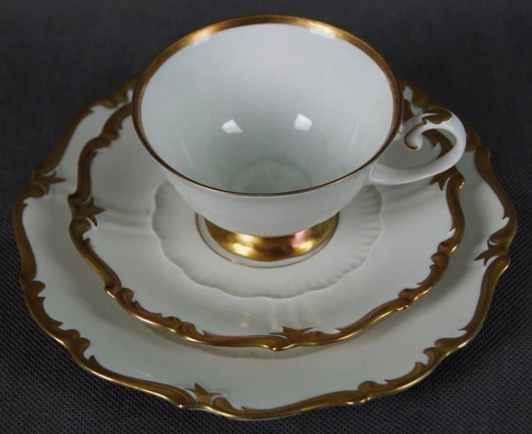 Trio w odcieniu kości słoniowej porcelana Reichenbach