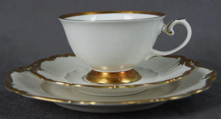 Trio w odcieniu kości słoniowej porcelana Reichenbach