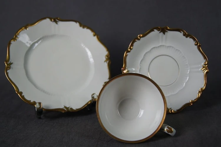 Trio w odcieniu kości słoniowej porcelana Reichenbach