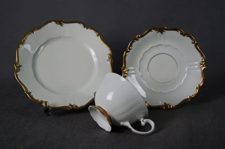 Trio w odcieniu kości słoniowej porcelana Reichenbach