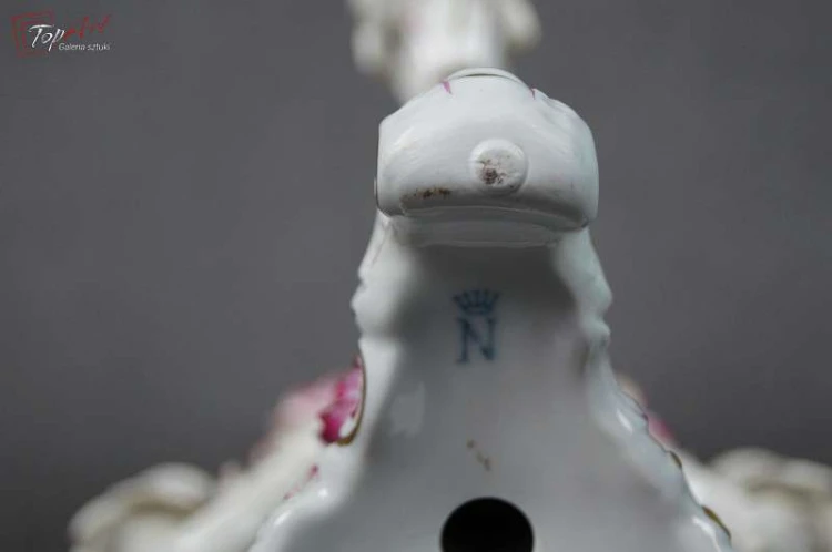 Porcelanowy świecznik Sandizell Bawaria Cudo !!!
