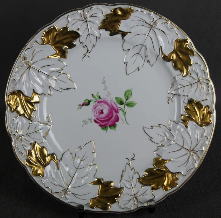 Wytworna duża patera wytwórnia porcelany Plaue