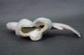 Rybapstrąg porcelanowa kolorowa duża figurka
