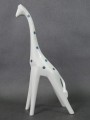 Żyrafa lata 50 Vintage niemiecka figurka porcelana Sgrafo Modern