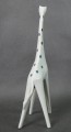 Żyrafa lata 50 Vintage niemiecka figurka porcelana Sgrafo Modern