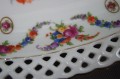 Barwna podłużna patera w ażurach porcelana Carl Schumann