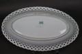 Barwna podłużna patera w ażurach porcelana Carl Schumann