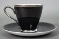 KPM Krister ręcznie malowana filiżanka ze spodkiem do espresso
