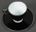 KPM Krister ręcznie malowana filiżanka ze spodkiem do espresso