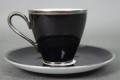KPM Krister ręcznie malowana filiżanka ze spodkiem do espresso
