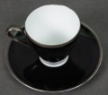 KPM Krister ręcznie malowana filiżanka ze spodkiem do espresso