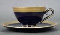 Porcelana Ilmenau filiżanka do espresso kobalt złocenia