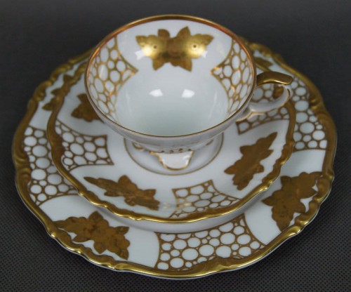 Porcelana Edelstein trio do herbaty - Istne dzieło sztuki