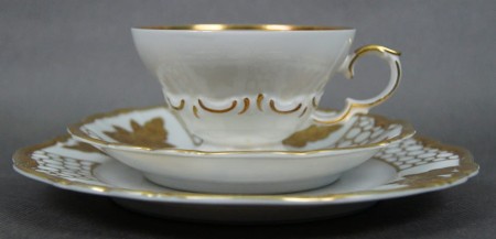 Porcelana Edelstein trio do herbaty - Istne dzieło sztuki