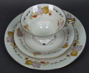 Zestaw śniadaniowy Porcelana z Dolnego Śląska Tiefenfurt Parowa