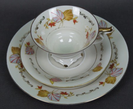 Zestaw śniadaniowy Porcelana z Dolnego Śląska Tiefenfurt Parowa