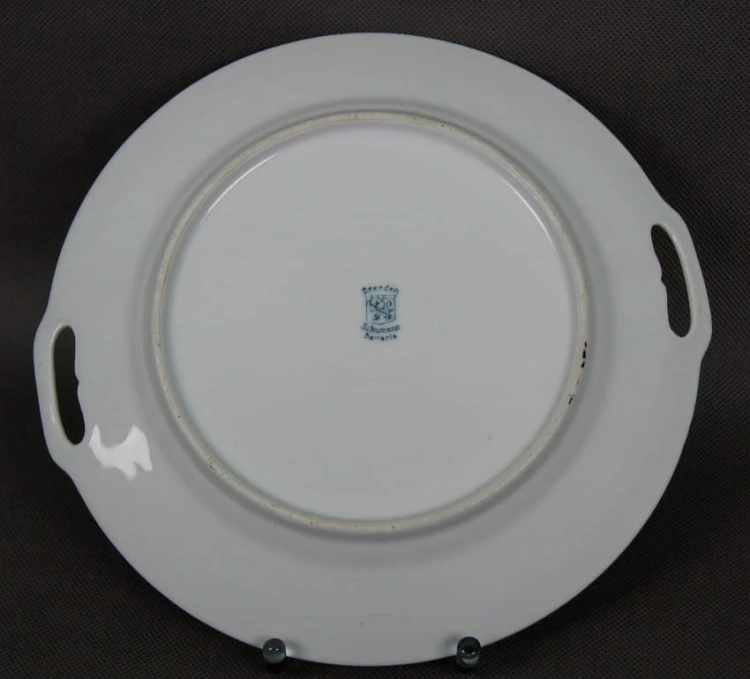 Kwiatowa duża patera Bawaria porcelana Carl Schumann