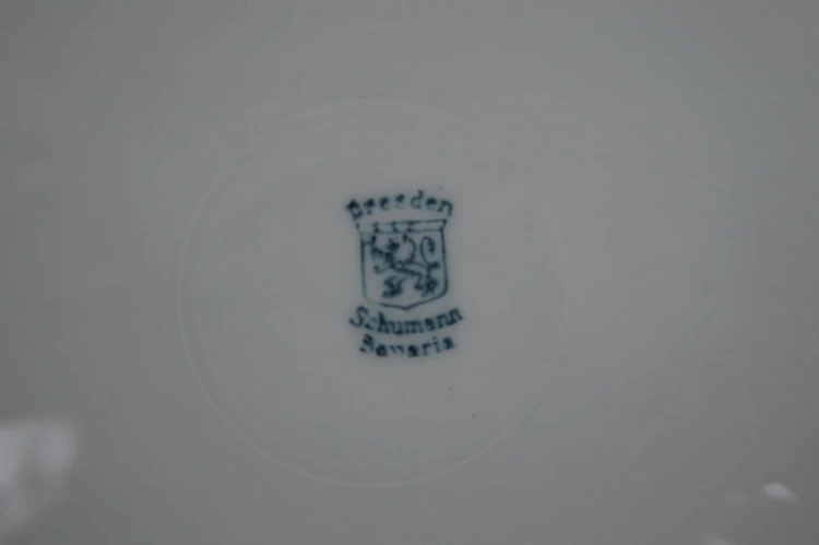 Kwiatowa duża patera Bawaria porcelana Carl Schumann