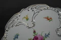 Porcelana z wytwórni Plaue - Wytworna duża patera ręcznie wykonane dekoracje