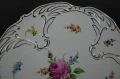 Porcelana z wytwórni Plaue - Wytworna duża patera ręcznie wykonane dekoracje