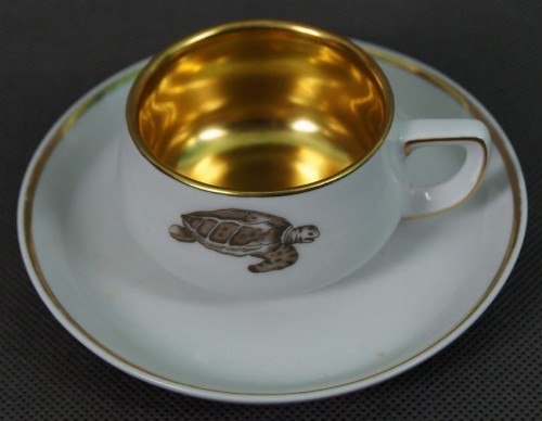 Wyzłocona filiżanka ze spodkiem do espresso porcelana Thomas