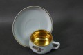 Wyzłocona filiżanka ze spodkiem do espresso porcelana Thomas