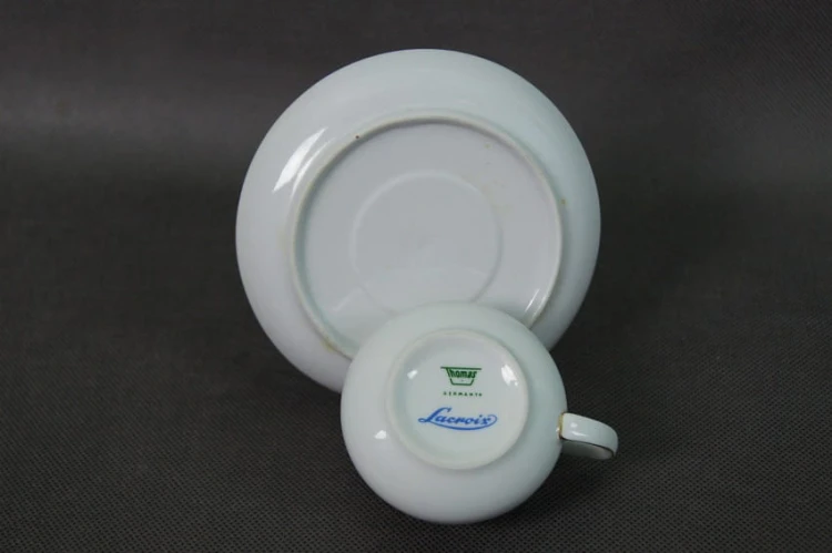 Wyzłocona filiżanka ze spodkiem do espresso porcelana Thomas