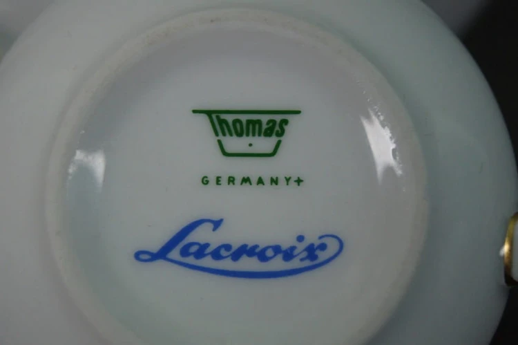 Wyzłocona filiżanka ze spodkiem do espresso porcelana Thomas