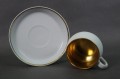 Wyzłocona filiżanka ze spodkiem do espresso porcelana Schönwald 2