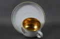 Wyzłocona filiżanka ze spodkiem do espresso porcelana Schönwald 2