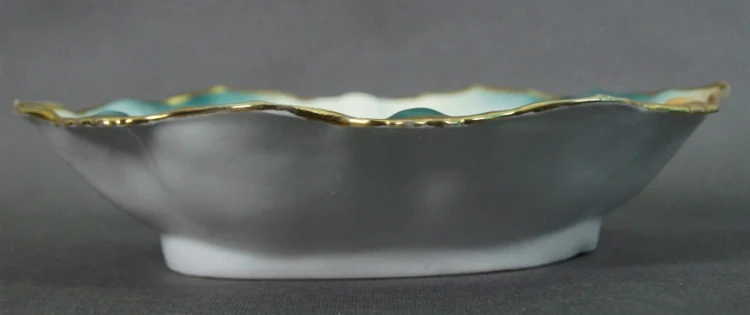 Duża porcelanowa patera z Dolnego Śląska Parowa - K. Steinmann