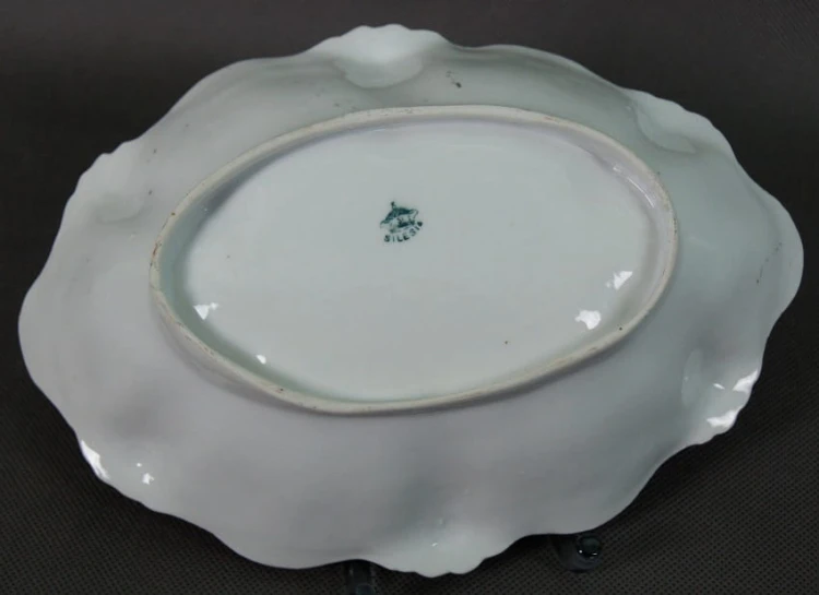 Duża porcelanowa patera z Dolnego Śląska Parowa - K. Steinmann