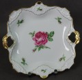 Cudowna patera różę złocenia porcelana Alka Kunst
