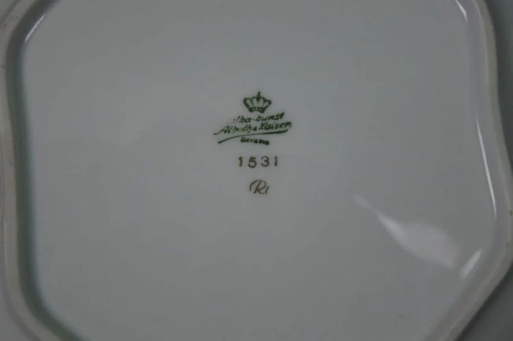 Cudowna patera różę złocenia porcelana Alka Kunst