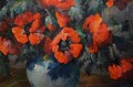 Hedwig Petermann bukiet maków w wazonie olbrzymi obraz olejny