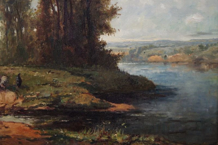 Malarstwo niemieckie Karl Mohr - Wypas owiec